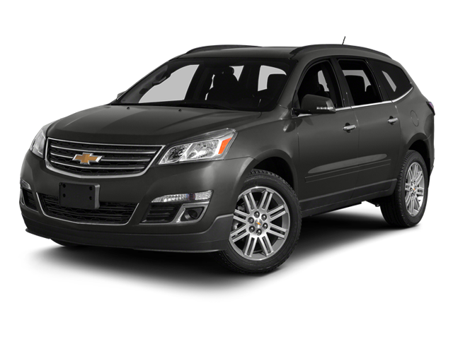 2014 Chevrolet Traverse LT in Tungsten Metallic — front three-quarter view
