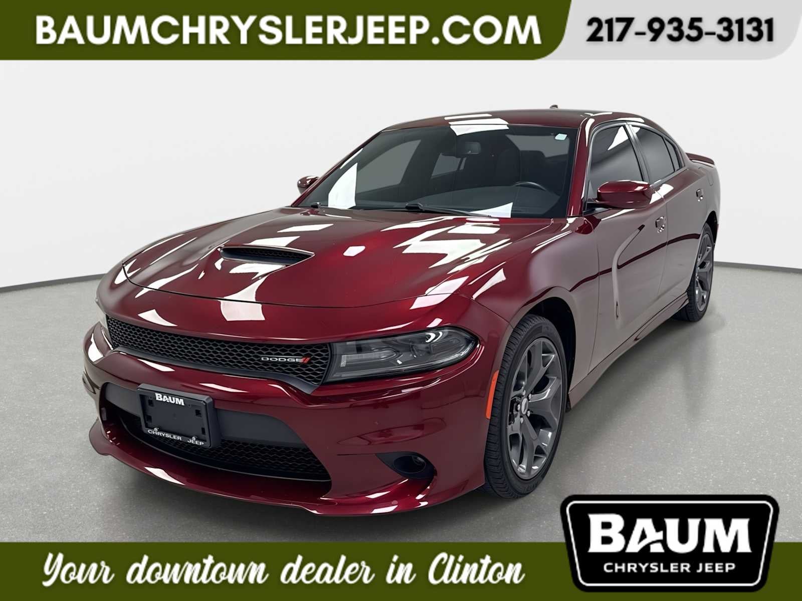 2019 Dodge Charger GT RWD in Octane Red Pearlcoat — front three-quarter view