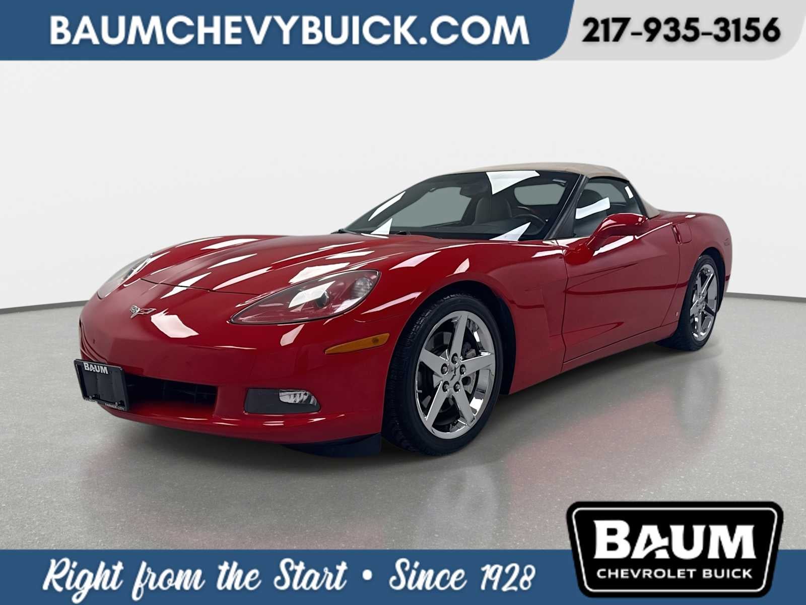 2008 Chevrolet Corvette Base in Victory Red — front three-quarter view