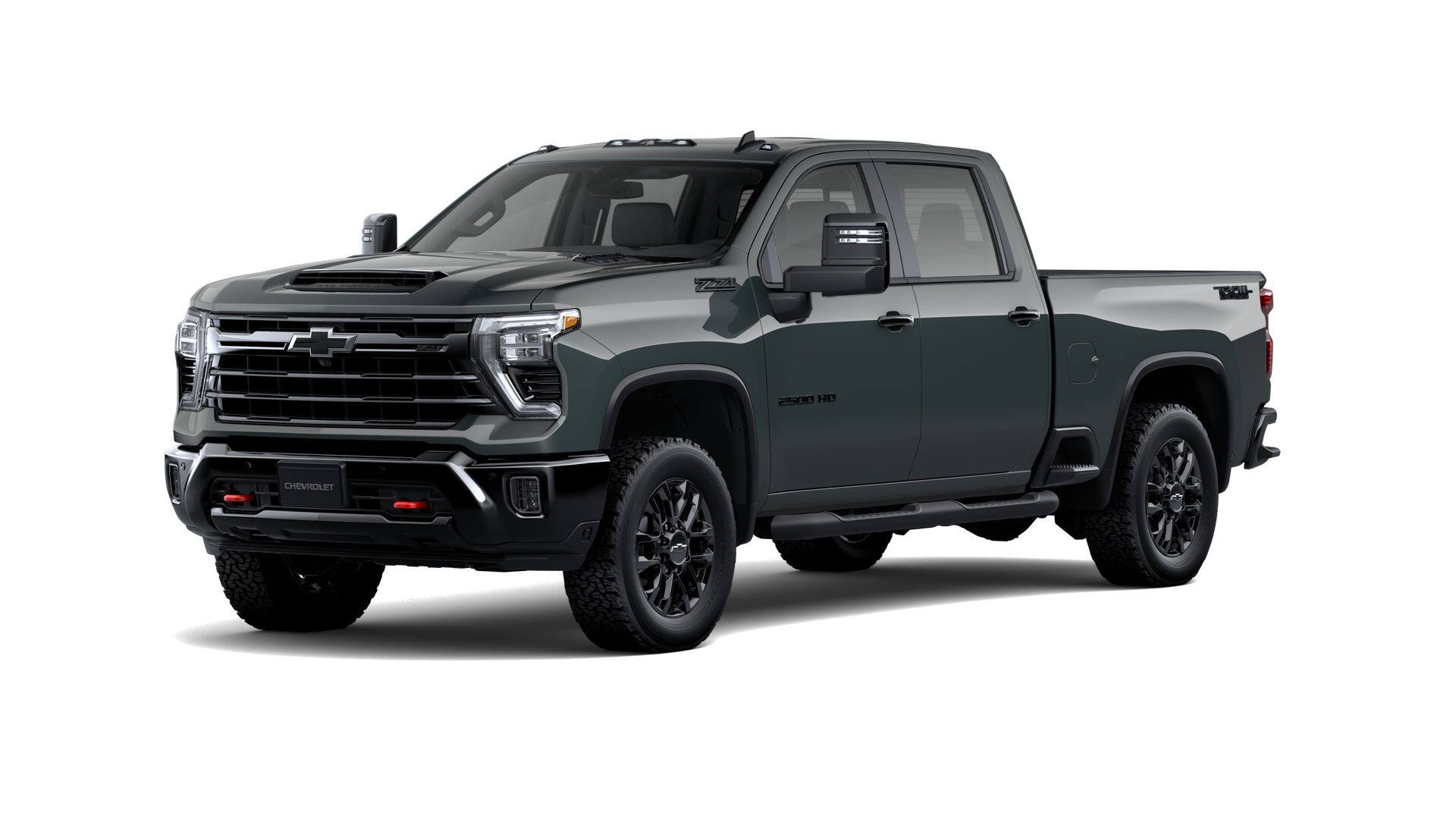 2026 Chevrolet Silverado 2500 HD LT in Cypress Gray — front three-quarter view