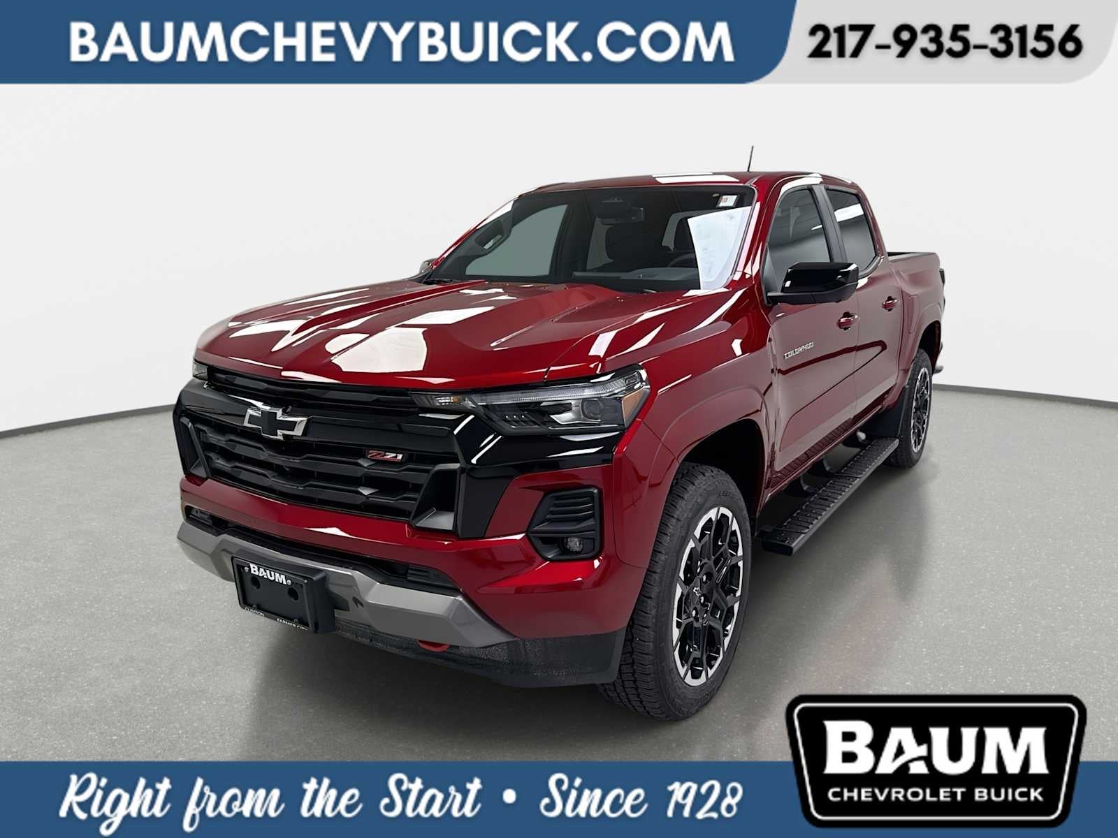 2026 Chevrolet Colorado Z71 in Radiant Red Tintcoat — front three-quarter view