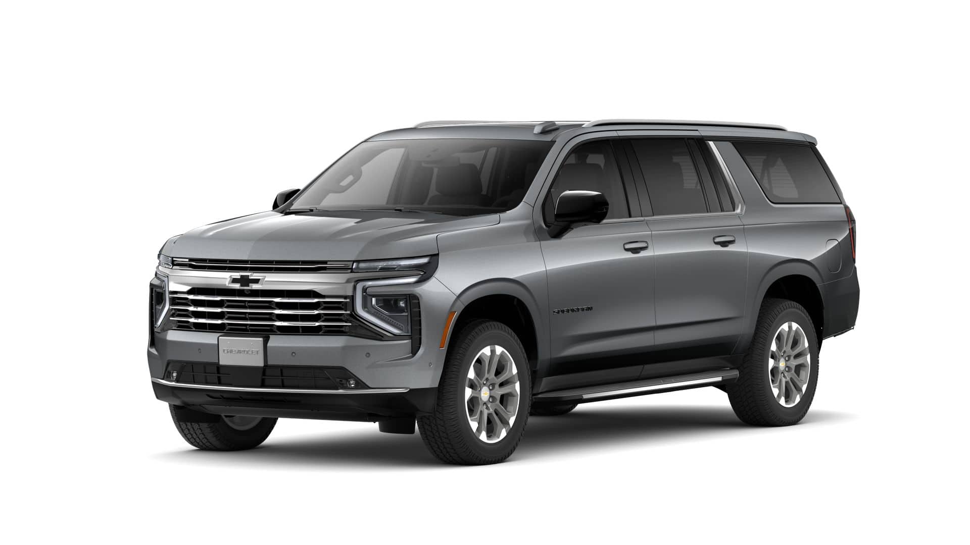 2026 Chevrolet Suburban LT in Sterling Gray Metallic — front three-quarter view