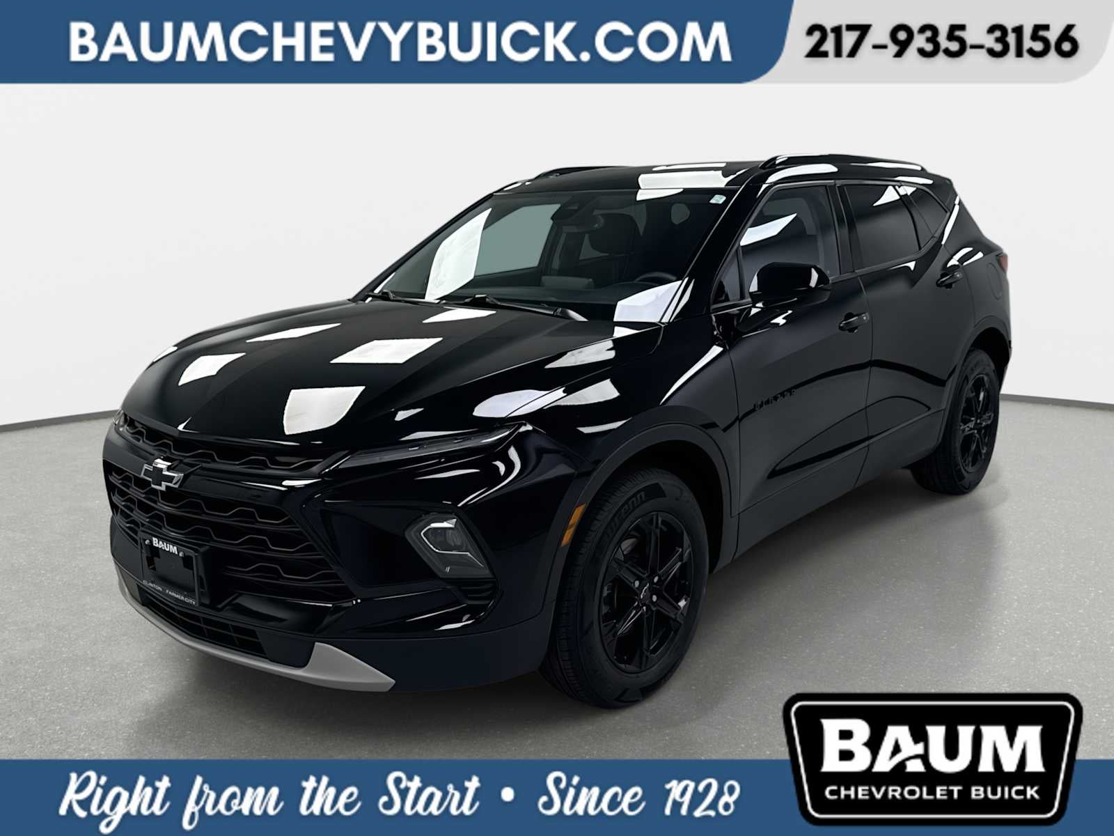 2024 Chevrolet Blazer 2LT in Black — front three-quarter view