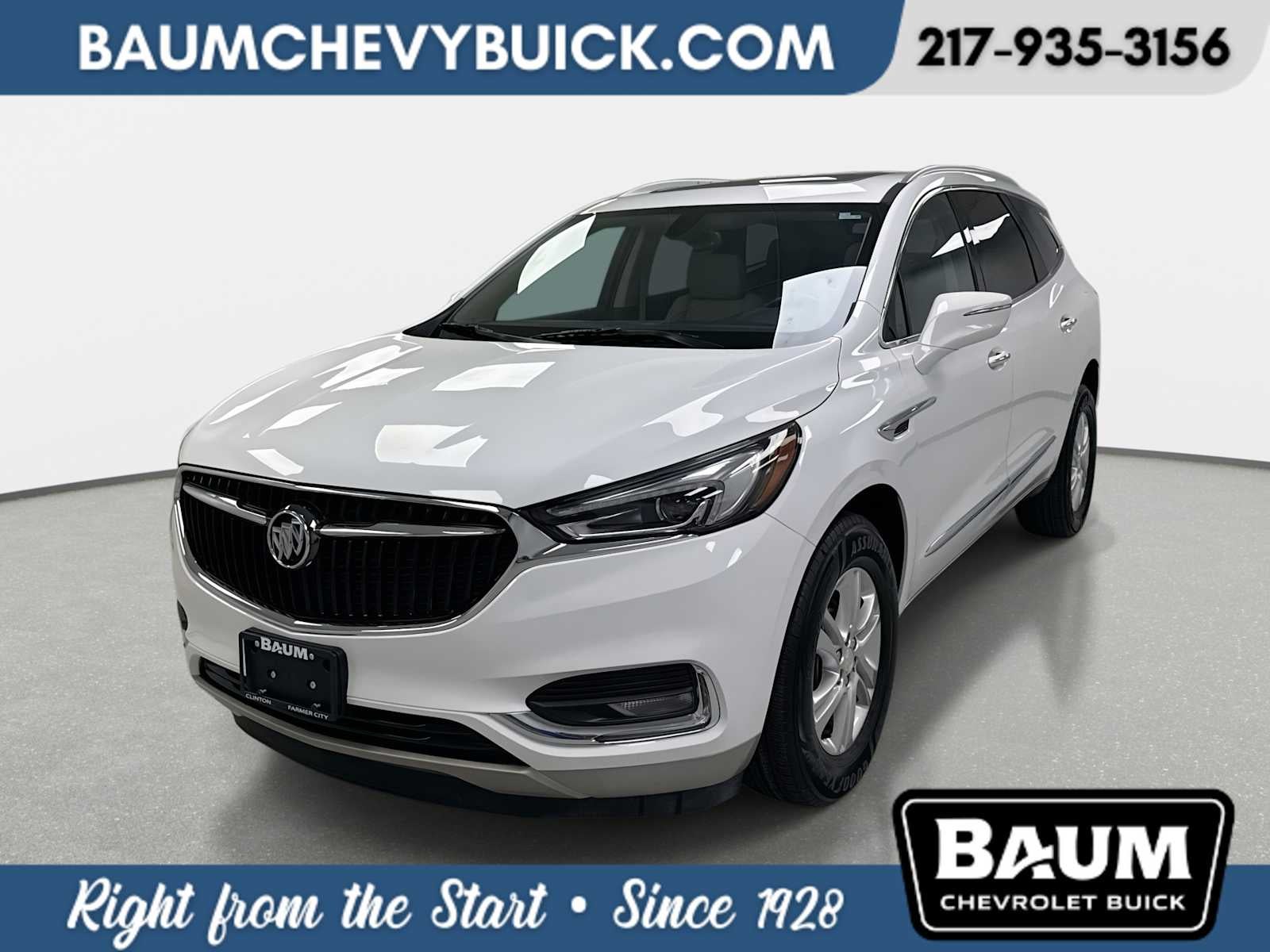 2021 Buick Enclave Essence in (Includes Satin Nickel Lower Exterior Accent Color.) — front three-quarter view